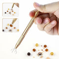 3 Pack 4 Claw Pick Up Tool Jeweler Parts Holder Tweezers Black by Deal US
