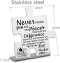 FOKCBOCM Preschool Teacher Appreciation Gift Plaque Silver DX154 by Deal US