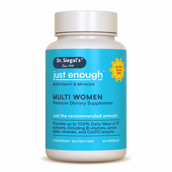 BestBy12/25 Dr. Siegal's Just Enough Women's Multivitamin 60 Caps by Deal US