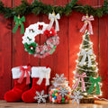 Funactu Metallic Mesh Ribbon 10in x 30ft Red Foil Christmas Decor by Deal US