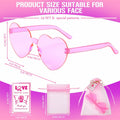 Tellegloww 24pcs Pink Heart Sunglasses Breast Cancer Awareness Gifts by Deal US
