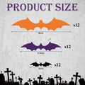 Maitys 36pcs Halloween Bat Cutouts Paper Wall Decor Stickers by Deal US