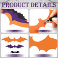 Maitys 36pcs Halloween Bat Cutouts Paper Wall Decor Stickers by Deal US