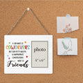 CIANMGD Funny Coworker Gift Wood Picture Frame 4x6 Work Bestie by Deal US