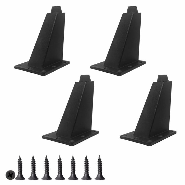 4pcs 4in Metal Furniture Legs Replacement for Sofa Cabinet Table Chair by Deal US