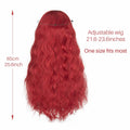 Miss U Hair Long Wavy Red Wig Women Middle Part Hair Clips Cosplay Halloween by Deal US