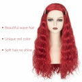 Miss U Hair Long Wavy Red Wig Women Middle Part Hair Clips Cosplay Halloween by Deal US