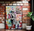 YYFARTFQ Graffiti Wall Art Canvas Poster Colorful Abstract Print 12x16 Unframed by Deal US