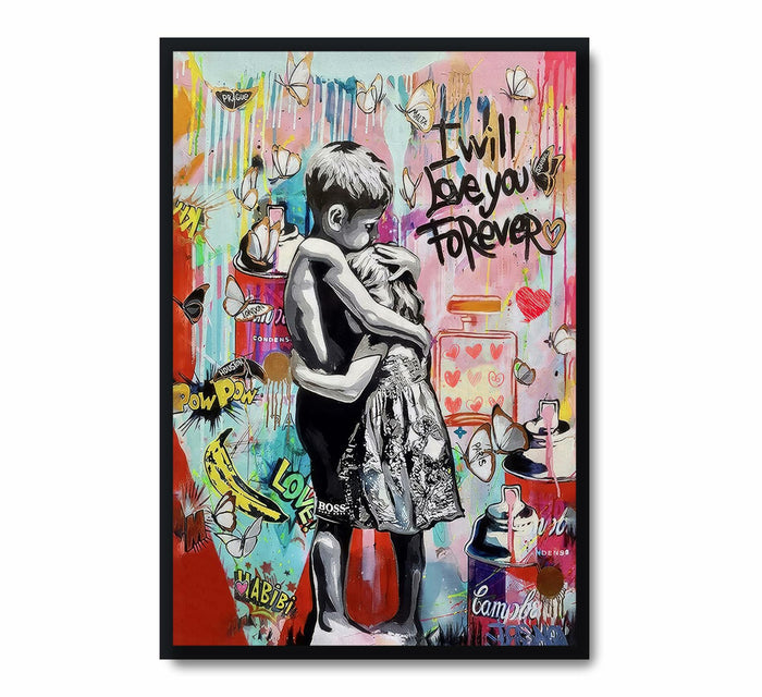 YYFARTFQ Graffiti Wall Art Canvas Poster Colorful Abstract Print 12x16 Unframed by Deal US