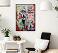 YYFARTFQ Graffiti Wall Art Canvas Poster Colorful Abstract Print 12x16 Unframed by Deal US
