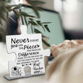 FOKCBOCM Preschool Teacher Appreciation Gift Plaque Silver DX154 by Deal US