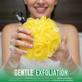 Rail 70g Loofah Sponge Exfoliating Bath Body Scrubber Mesh Pouf White by Deal US