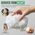 Rail 70g Loofah Sponge Exfoliating Bath Body Scrubber Mesh Pouf White by Deal US