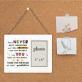 CIANMGD Thank You Picture Frame Inspirational Appreciation Gift 4x6 Wood by Deal US