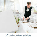 PAW White Linen Feel Paper Napkins 50PCS 16x16 Disposable Cloth Like Party by Deal US