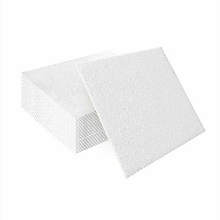 PAW White Linen Feel Paper Napkins 50PCS 16x16 Disposable Cloth Like Party by Deal US