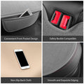 SanQing Universal Rear Car Seat Cover Cotton Linen Cushion Gray Rear by Deal US
