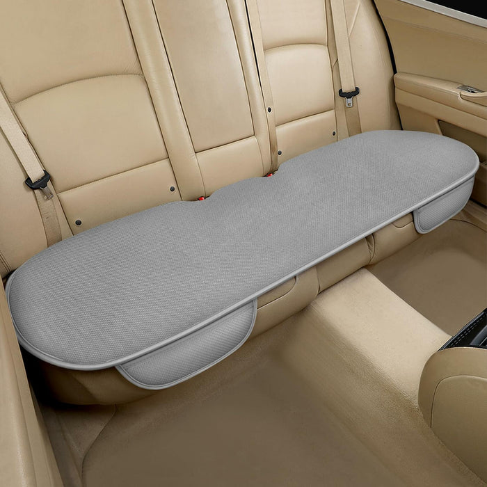 SanQing Universal Rear Car Seat Cover Cotton Linen Cushion Gray Rear by Deal US