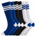 NEVSNEV Knee High Tube Socks Comfortable Breathable Triple Stripes Boys 10-15 YO by Deal US