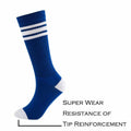 NEVSNEV Knee High Tube Socks Comfortable Breathable Triple Stripes Boys 10-15 YO by Deal US