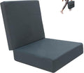 OpyTikar Porch Swing Folding Chair Cushion Light Grey with Handle & Straps by Deal US