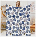JarThenaAMCS Fall Fuzzy Chinoiserie Pumpkin Throw Blanket 50x60 Inch by Deal US