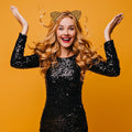 IGMaryBox Cat Ears Headband Black Velvet Leopard Print Animal Hairband by Deal US