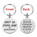 Viayen Teen Boys Valentines Day Gifts Keychain Love Grandpa and Grandma by Deal US