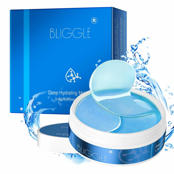 BLIGGLE Under Eye Patches 64 pcs Brightening Hyaluronic Acid Cooling Care by Deal US