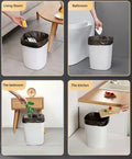 Diyalor 2.6 Gallon Small Black Trash Bags 60 Count Bathroom Kitchen Office by Deal US