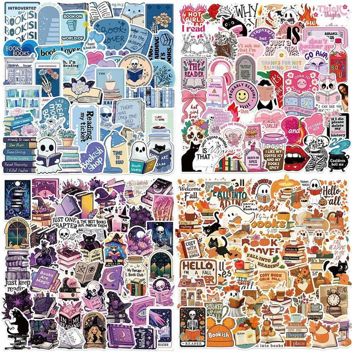 ZoiyTop 200pcs Halloween Vinyl Waterproof Cartoon Book Stickers Decals by Deal US