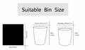 Diyalor 2.6 Gallon Small Black Trash Bags 60 Count Bathroom Kitchen Office by Deal US