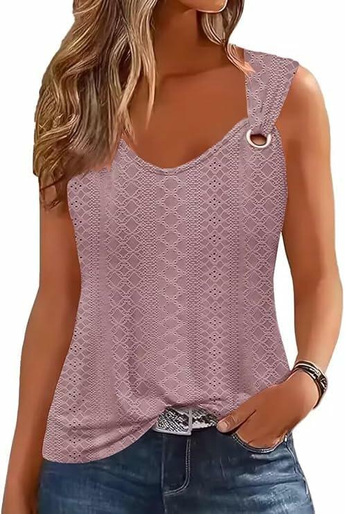 Yuaelria American Flag Star Baseball Tank Vest Pink Size L by Deal US