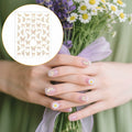 Prasacco Butterfly Nail Stickers 5D Embossed Gold Shell Nail Art Decals by Deal US