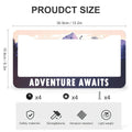 Larkverk Mountains License Plate Frame Aluminum Stainless 12x6 US Standard by Deal US