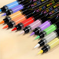 WINSONS 24 Colors Direct Liquid Ink Permanent Acrylic Markers Multi-Surface by Deal US