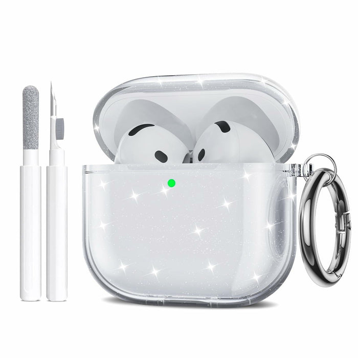 Maxjoy Silicone Case with Cleaner Kit & Keychain for Apple Airpods 4th Gen by Deal US