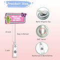 Hitluste Funny Nurse Badge Reel Retractable Clip Acrylic Medical Badge Holder by Deal US