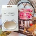 YEFIUO Pink Press On Nails 24 Pcs Long Square Full Cover Acrylic Set by Deal US
