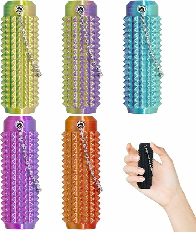 Little Keychain Stress Relief Focus Novelty Gift Purple 1Pc Plastic by Deal US