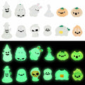 CCINEE 12pcs Halloween Mini Resin Tombstone Pumpkin Ghost Figurines Luminous by Deal US