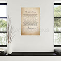 Generic The Lord's Prayer Bible Verse Canvas Wall Art 12x18in Unframed by Deal US