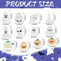 CCINEE 12pcs Halloween Mini Resin Tombstone Pumpkin Ghost Figurines Luminous by Deal US