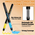 WINSONS 24 Colors Direct Liquid Ink Permanent Acrylic Markers Multi-Surface by Deal US