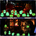 CCINEE 12pcs Halloween Mini Resin Tombstone Pumpkin Ghost Figurines Luminous by Deal US