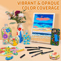 WINSONS 24 Colors Direct Liquid Ink Permanent Acrylic Markers Multi-Surface by Deal US
