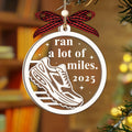 Hangwoous Marathon Runner Wooden Ornament 2 Layer Christmas Tree Sport by Deal US