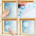 AHEONLAR 142PCS Christmas Window Static Cling Stickers Waterproof White Vinyl by Deal US