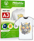 Yadel DTF Transfer Film A3 30 Pieces YL-0030 Easy Image Transfer Sheets by Deal US