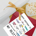 NPCSWXQ Funny Birthday Card for Bestie Friendship 4.7x7.1in with Envelope by Deal US
